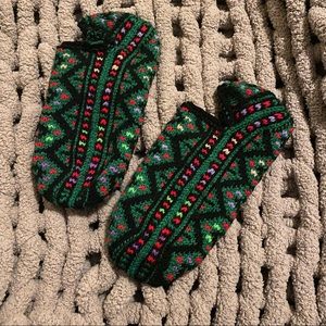 Hand Knitted Turkish Wool Socks | 100 % Natural Wool | Indoor Slipper Socks